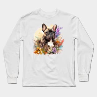 Brindle Frenchie Long Sleeve T-Shirt